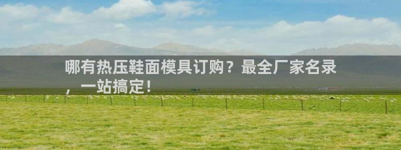 emc低频不过：哪有热压鞋面模具订购？最全厂家名录
，一